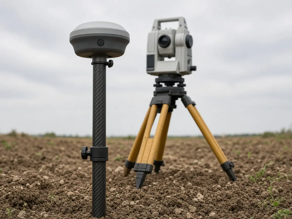 GNSS alıcısı ve total station